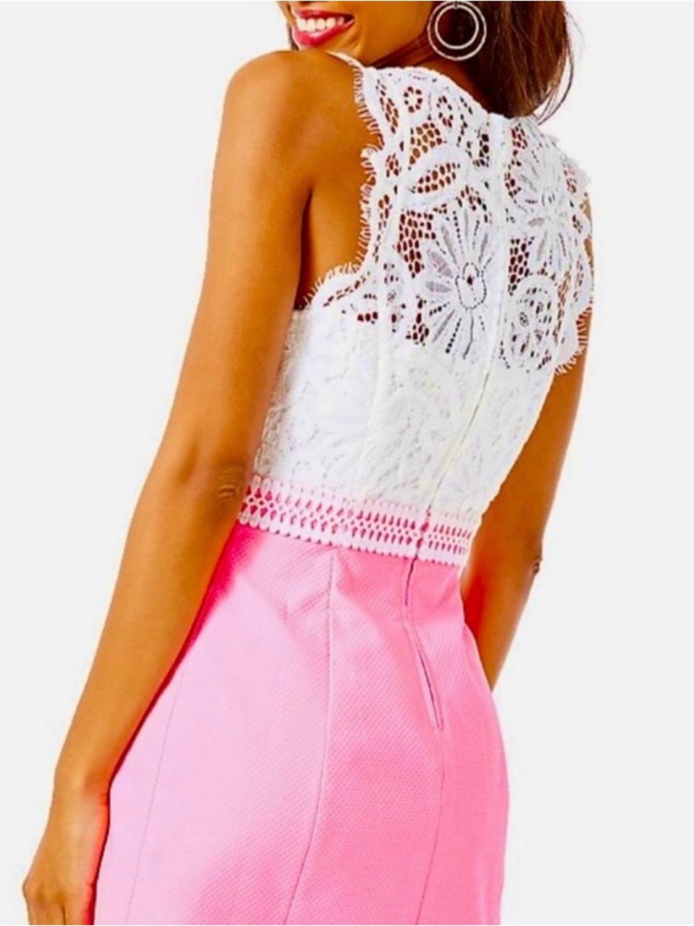 Lilly Pulitzer Pink with Lace Dress